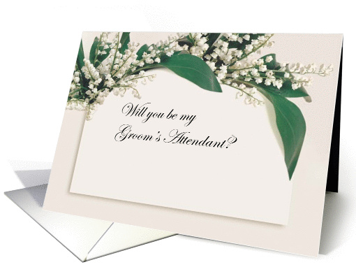 Will You Be My Groom's Attendant Invite card (384433)