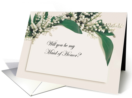 Will You Be My Maid of Honor Invite card (384445)