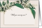 Will You Marry Me card