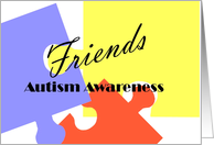 Autism Awareness Friends card