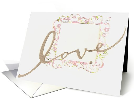 Love Frame Engagement Invitation card (408883)