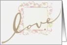 Love Frame Wedding Invitation card