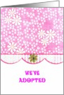 Adopted Baby Girl Announcement card