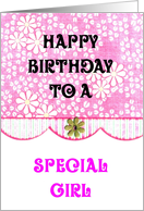 Birthday Special Girl card