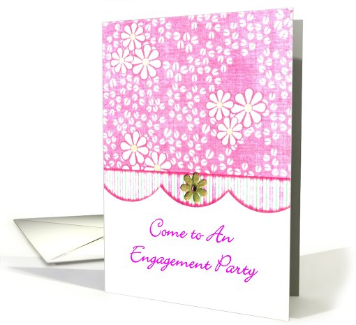 Posies Engagement Invitation card (499631)