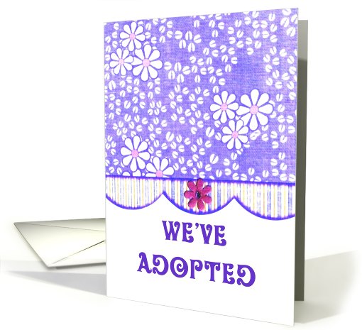 Posies Adoption Announcement card (499634)