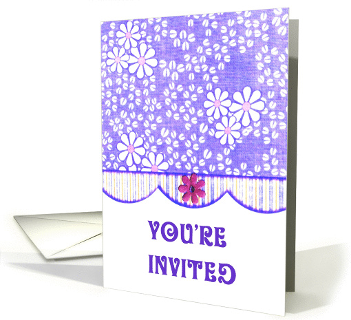 You're Invited Posies Party Invitation card (499636)