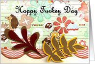 Quirky Turkey Day card