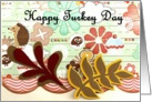 Quirky Turkey Day card