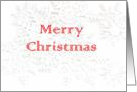 Merry Christmas Snowflakes card