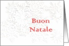 Buon Natale Snowflakes Italian card