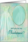 Bridal Party Invittion - Bridesmaid - Mirror Reflection card