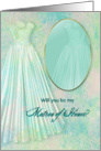 Bridal Party Invittion - Matron of Honor - Mirror Reflection card