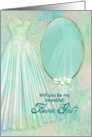 Bridal Party Invittion - Flower Girl - Mirror Reflection card