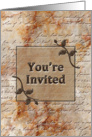 You’re Invited - Etched in Stone (Marble) card