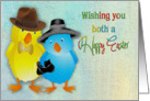Happy Easter - Both of You - Dress-up Chicks card