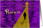 Happy Easter - CROSS - PATHWAY TO HEAVEN - REJOICE card