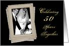 50th Wedding Anniversary - Photo Insert - Frames card