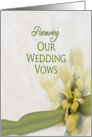 Renewing Wedding Vows - Invitation - Yellow floral card