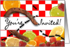 Picnic Invitation - You’re Invited - Ants - Horseshoe - Tabletop card