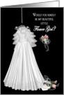 BRIDAL PARTY INVITATION - DRESS - FLOWER GIRL card