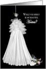 BRIDAL PARTY INVITATION - DRESS - HOSTESS card