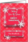 Christmas - You/Yours - Pink/Red - Name card