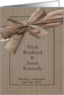 Wedding Invitation - Beige/Brown - Name Personalization/Front card