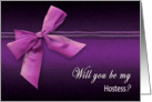 HOSTESS - Bridal Request - Purple/Bow card