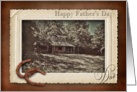 FATHER’S DAY - Dad - Vintage - Cabin - Browns card
