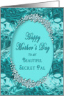 MOTHER’S DAY - Secret Pal - Blue Ice Diamonds (Faux) Pretty Abstract Blues card