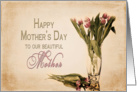 MOTHER’S DAY - Mother - Vintage Tulips card