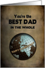FATHER’S DAY - BEST DAD - Blue/Brown World card