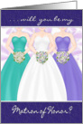 Matron of Honor - Bride’s Attendant Invitation - Bridesmaids/Bride card