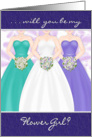 FLOWER GIRL - BRIDE’S ATTENDANT INVITATION - BRIDESMAID/BRIDE card
