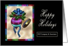 Business Christmas Card - Holiday Bells - (Insert for Company’s Name) card