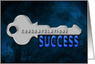 Congratulations - Concept - Key to Success card