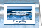 TRANQUILITY - MULTI-PURPOSE - OCEAN/WAVES - Blank Note Card