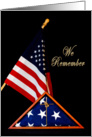 Patriotic Remembrance - Folded Flag Incased card