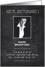 Retirement - Invitation - Chalkboard - Masculine - Photo Insert card