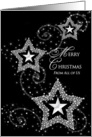 Merry Christmas - From all of Us - Sparkly Stars card