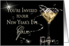NEW YEAR’S EVE PARTY INVITATION - Classy in Black card