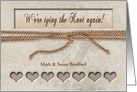 RENEWING WEDDING VOWS,Tying the Knot Again, Customize card