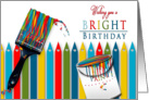 Birthday - Bright Colors - Concept Paintbrush-CandyCanes card