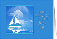 Father’s Day - Dad - Sailboat/Blue Sea card