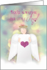 Valentine’s Day- Daughter - Our Little Angel - Soft pastels/Pink Heart card