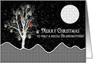 Abstract Black and White Christmas Design for Grandmother card