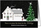 Christmas - Business, Home for the Holidays, Decorated House card