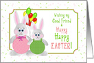 Easter - Good Friend - Bunnies and Balloons card