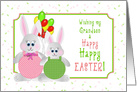 Easter - My Grandson - Bunnies and Balloons card